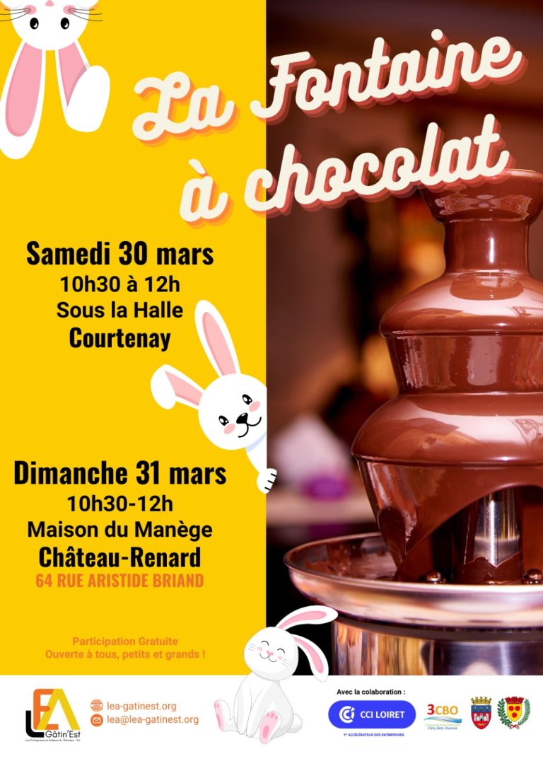 Du chocolat en cascade à Courtenay et Château-Renard