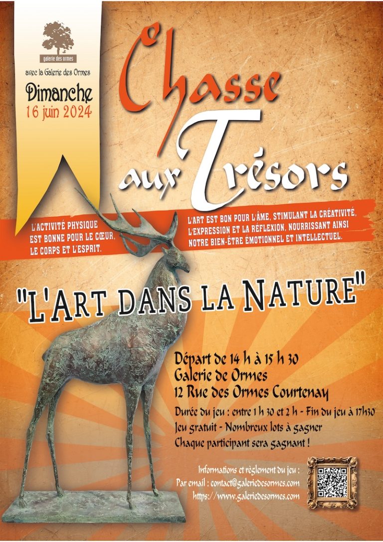 Une aventure artistique à Courtenay : la chasse aux Trésors de la Galerie des Ormes